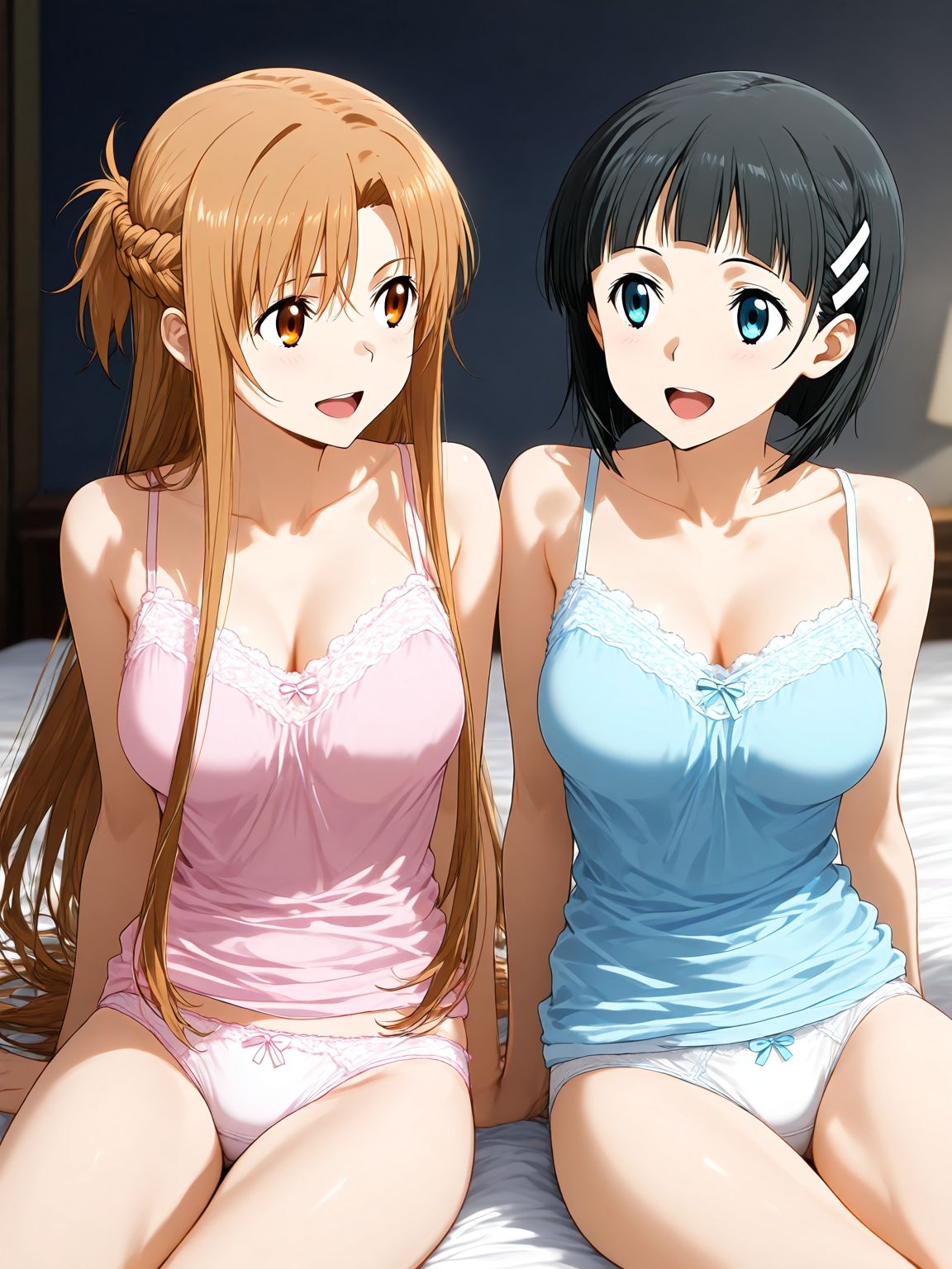 明日奈×直葉 サンプル1ページ目