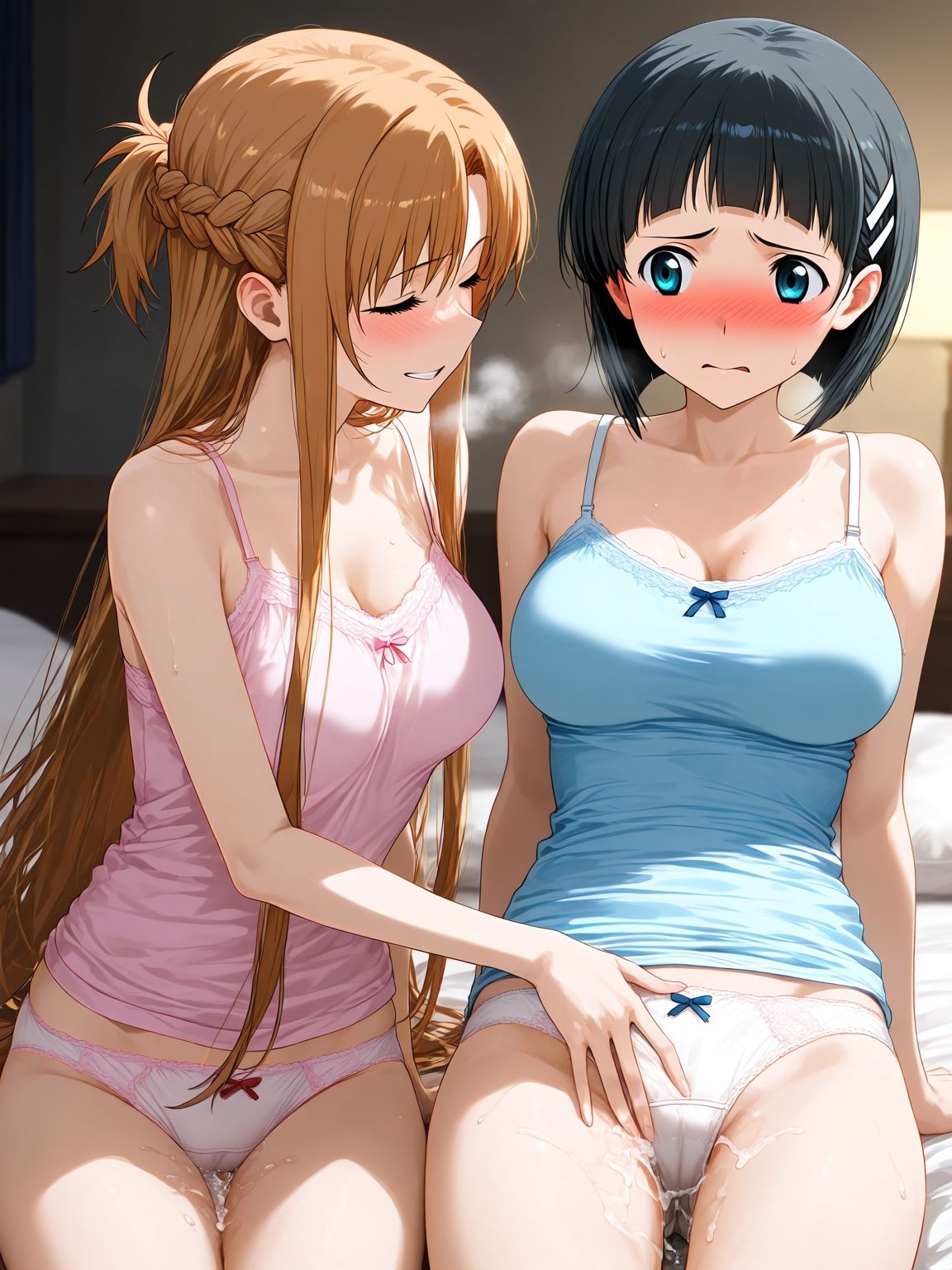 明日奈×直葉 サンプル3ページ目