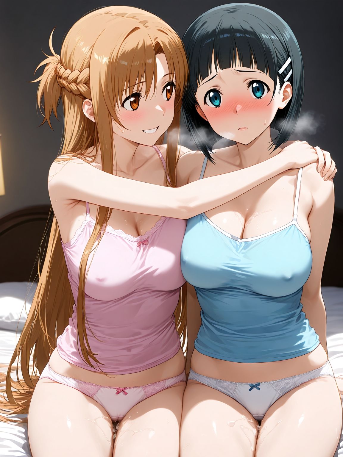 明日奈×直葉 サンプル8ページ目