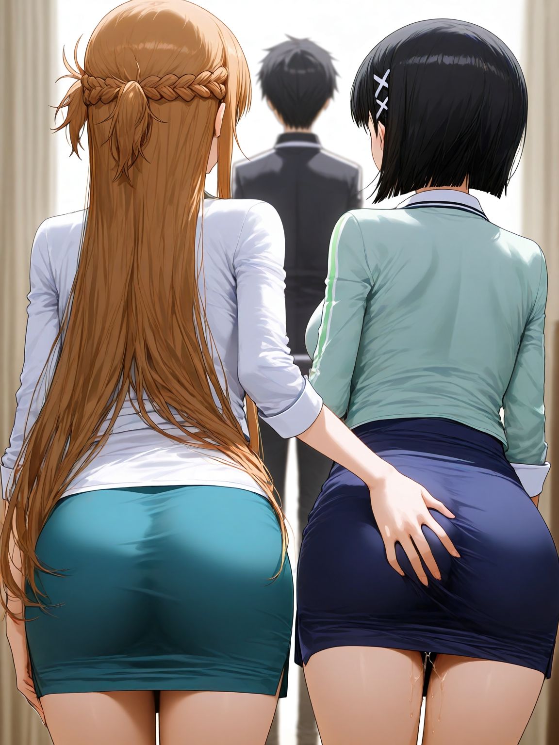 明日奈×直葉 サンプル10ページ目