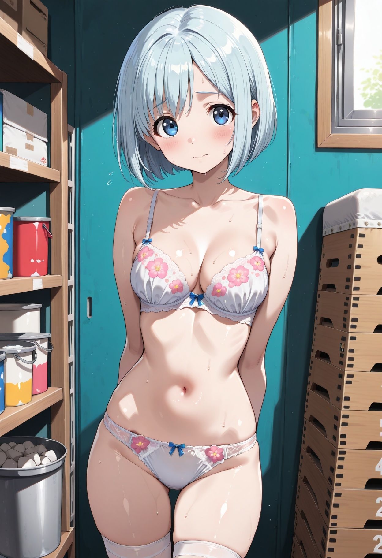 【AI CG集】放課後の美術室ヌードモデル サンプル3ページ目