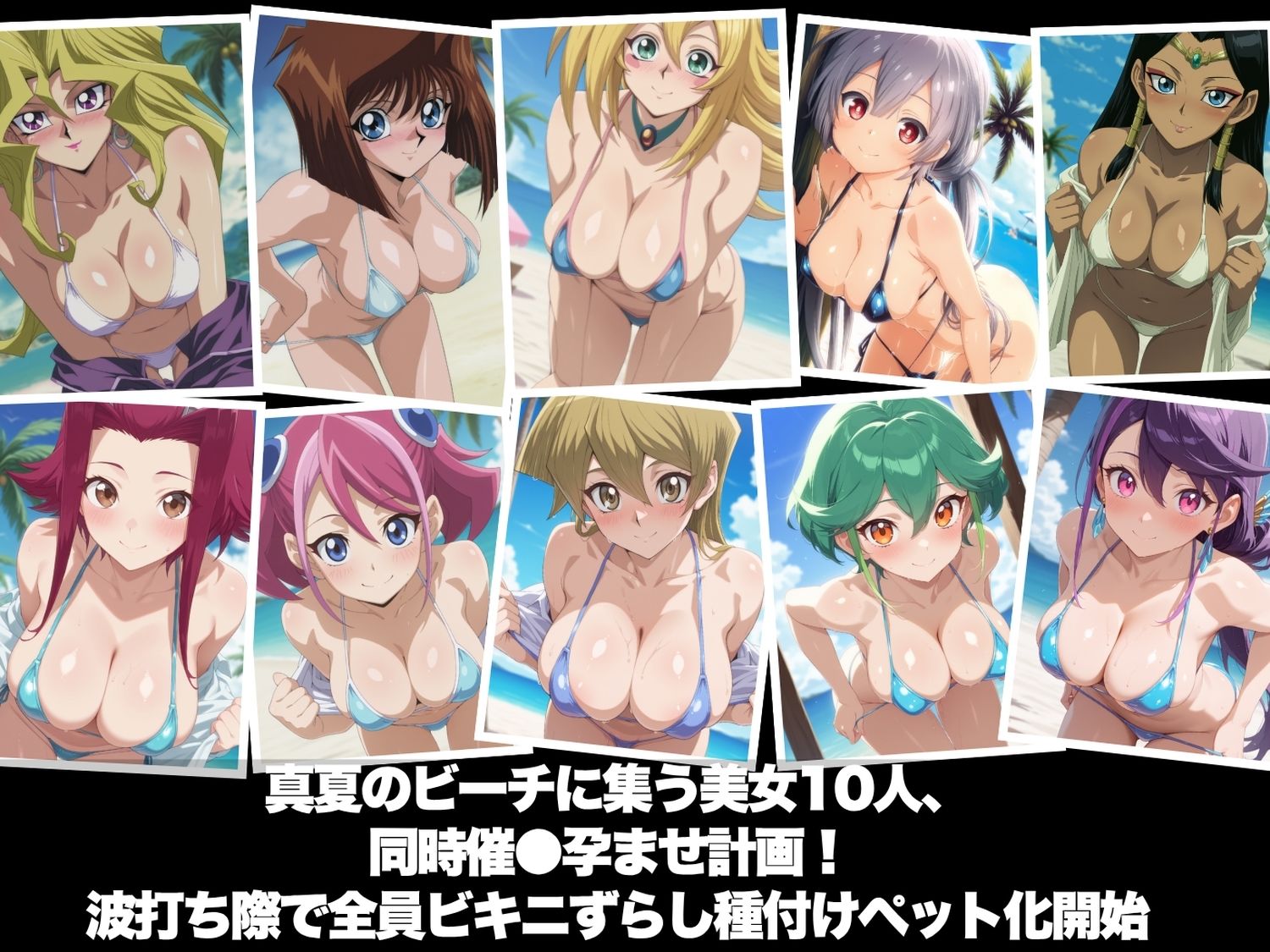 真夏の海辺で堕ちて 〜おじさんの虜になって妊娠するまで〜 遊●王編 サンプル1ページ目