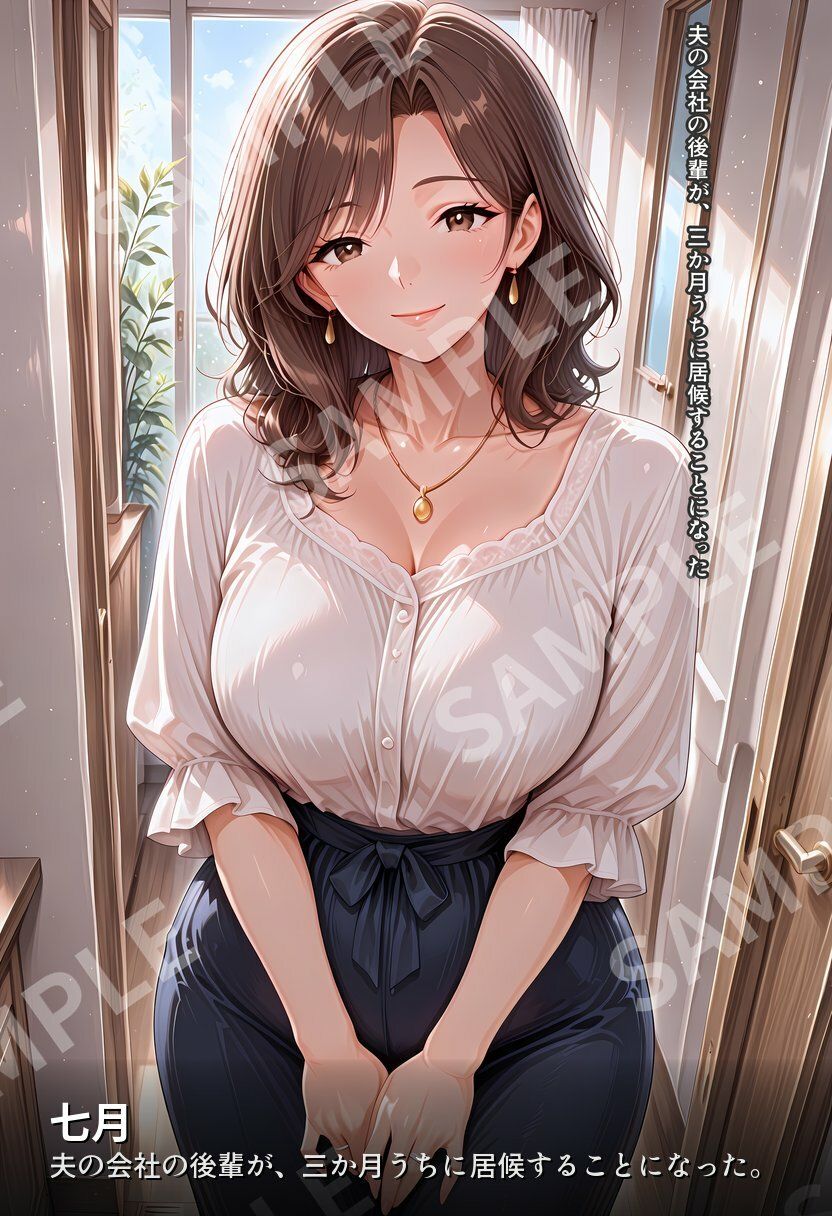 子作り人妻、夫の後輩に孕まされる サンプル1ページ目