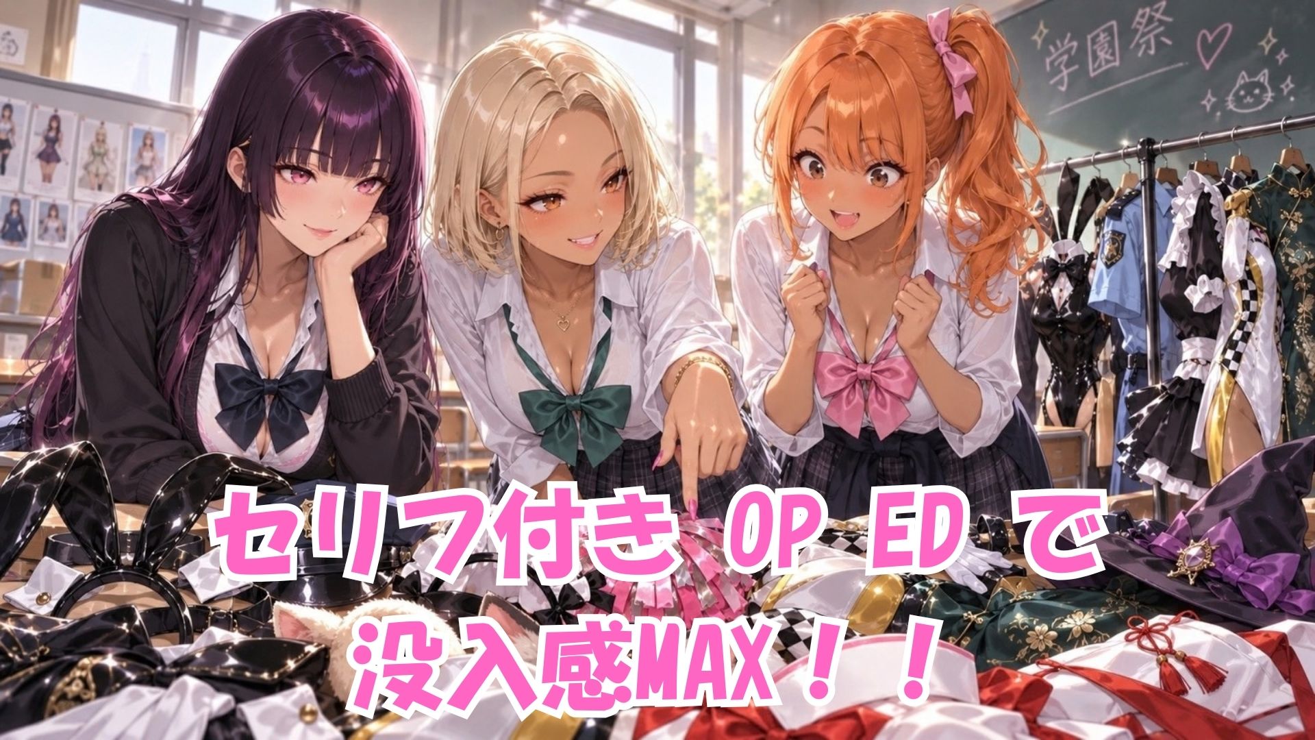 【4K高画質】学園祭で選抜されたギャル10人を全員別コスプレで堪能！濃厚中出しセックス10連発！ サンプル6ページ目