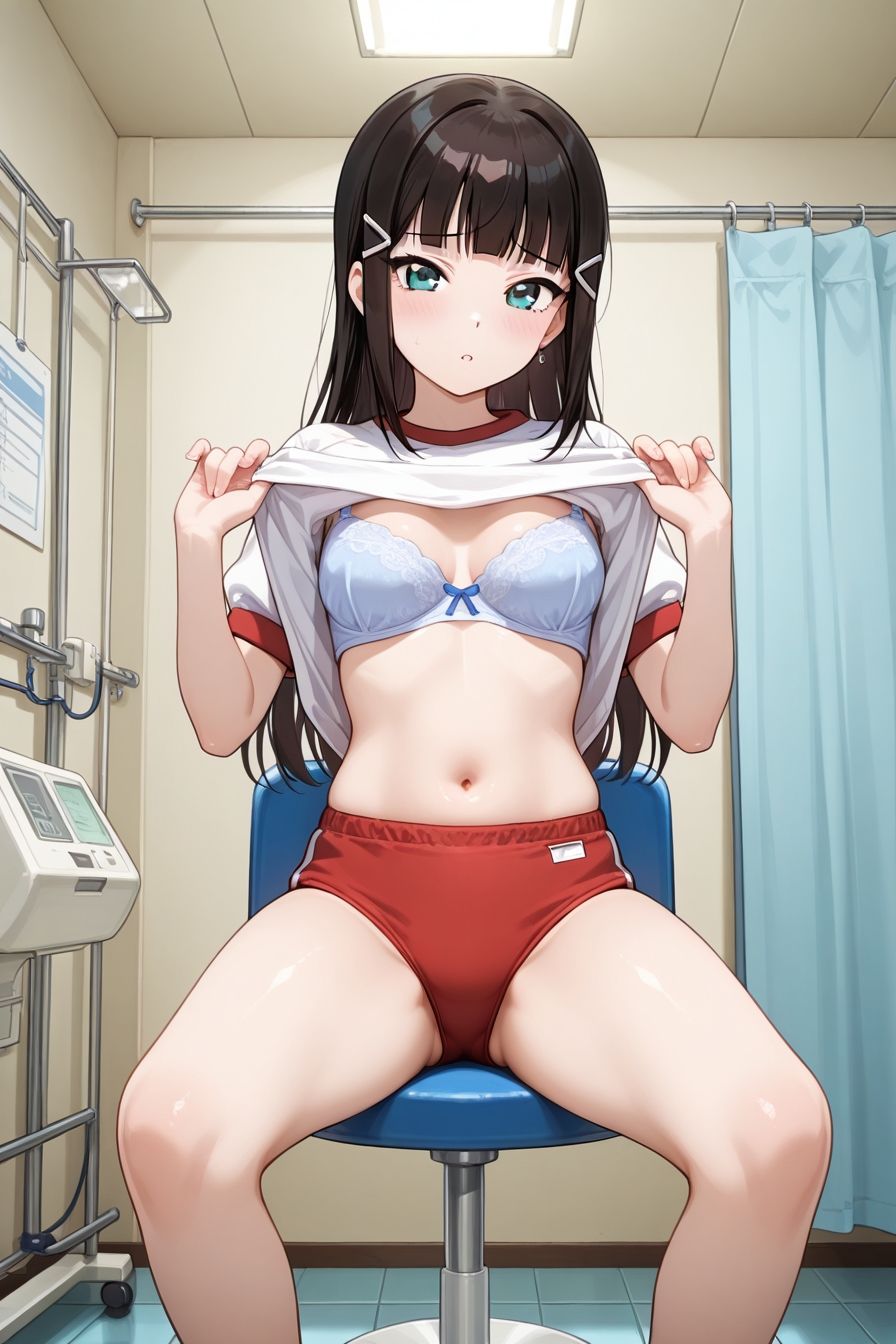 純粋アイドルにえっちな健康診断！  サ○シャイン編 サンプル1ページ目