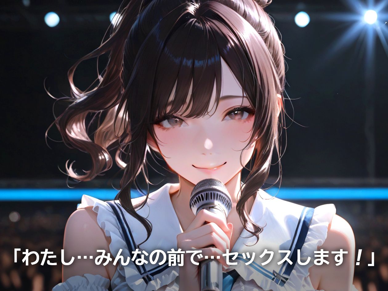 【AIのAV動画】中出しアイドルSEXショー  ライブとビーチで生本番！ サンプル1ページ目