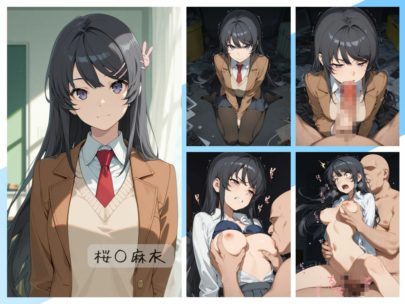 青ブタ女子わからせまとめ サンプル1ページ目