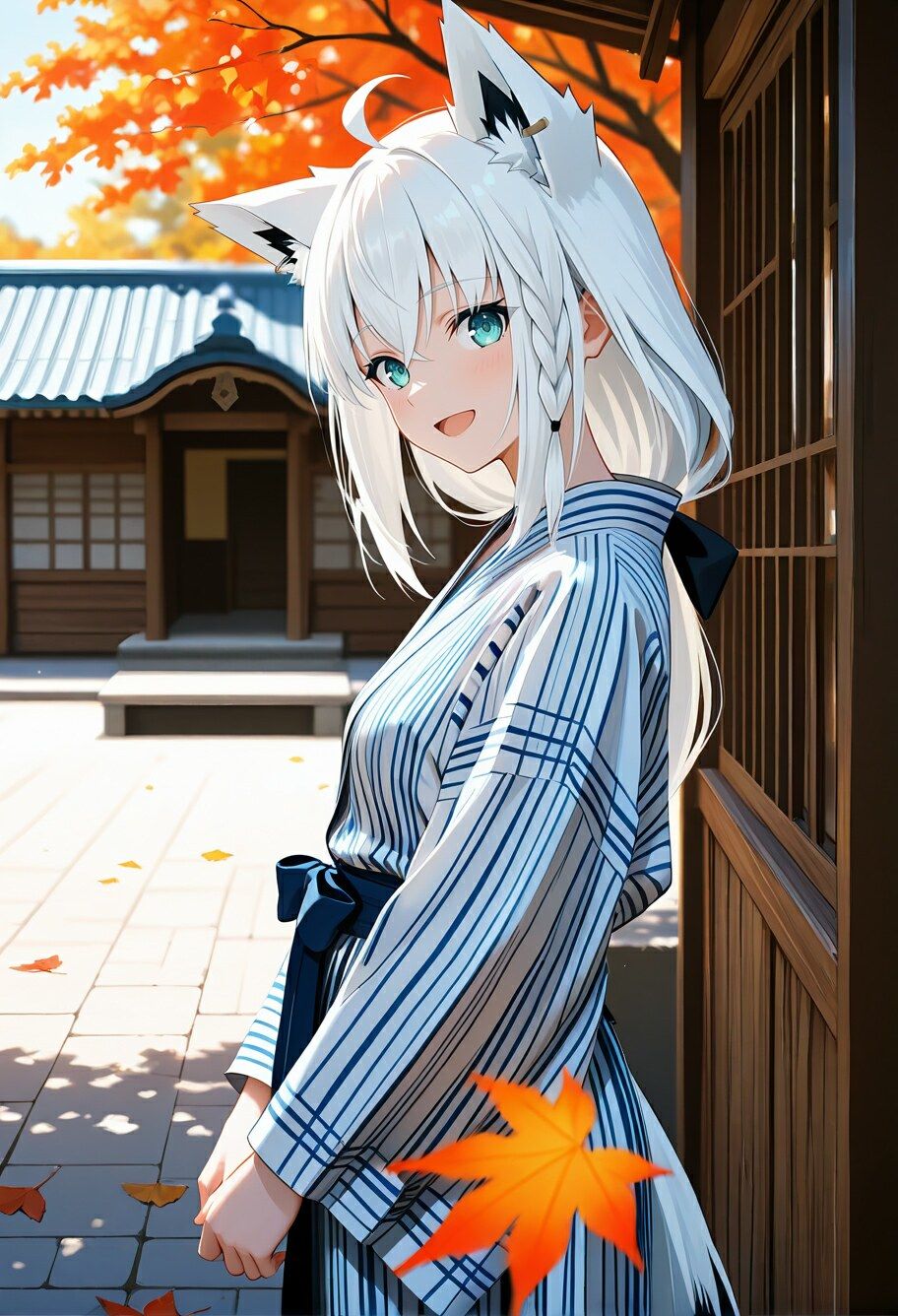 Vtuberと温泉デート 〜白上フ〇キ〜 サンプル1ページ目