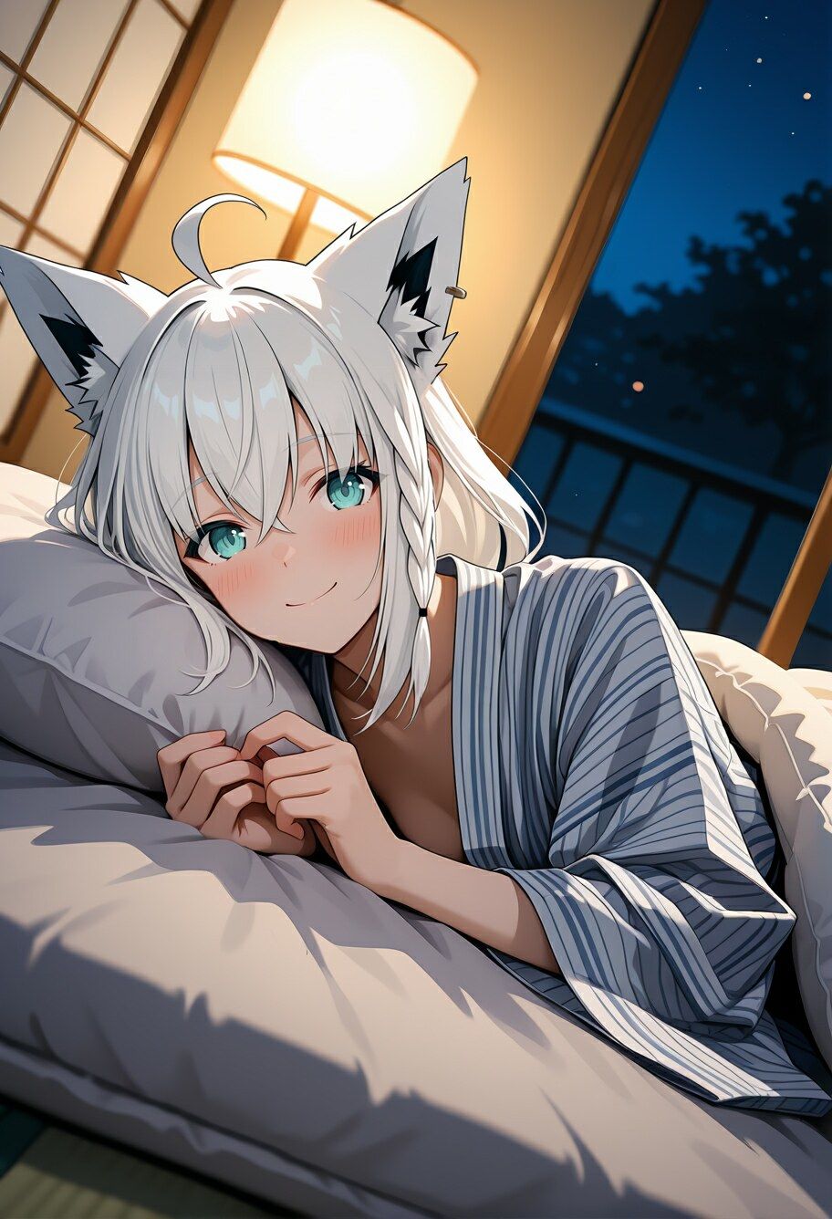 Vtuberと温泉デート 〜白上フ〇キ〜 サンプル7ページ目