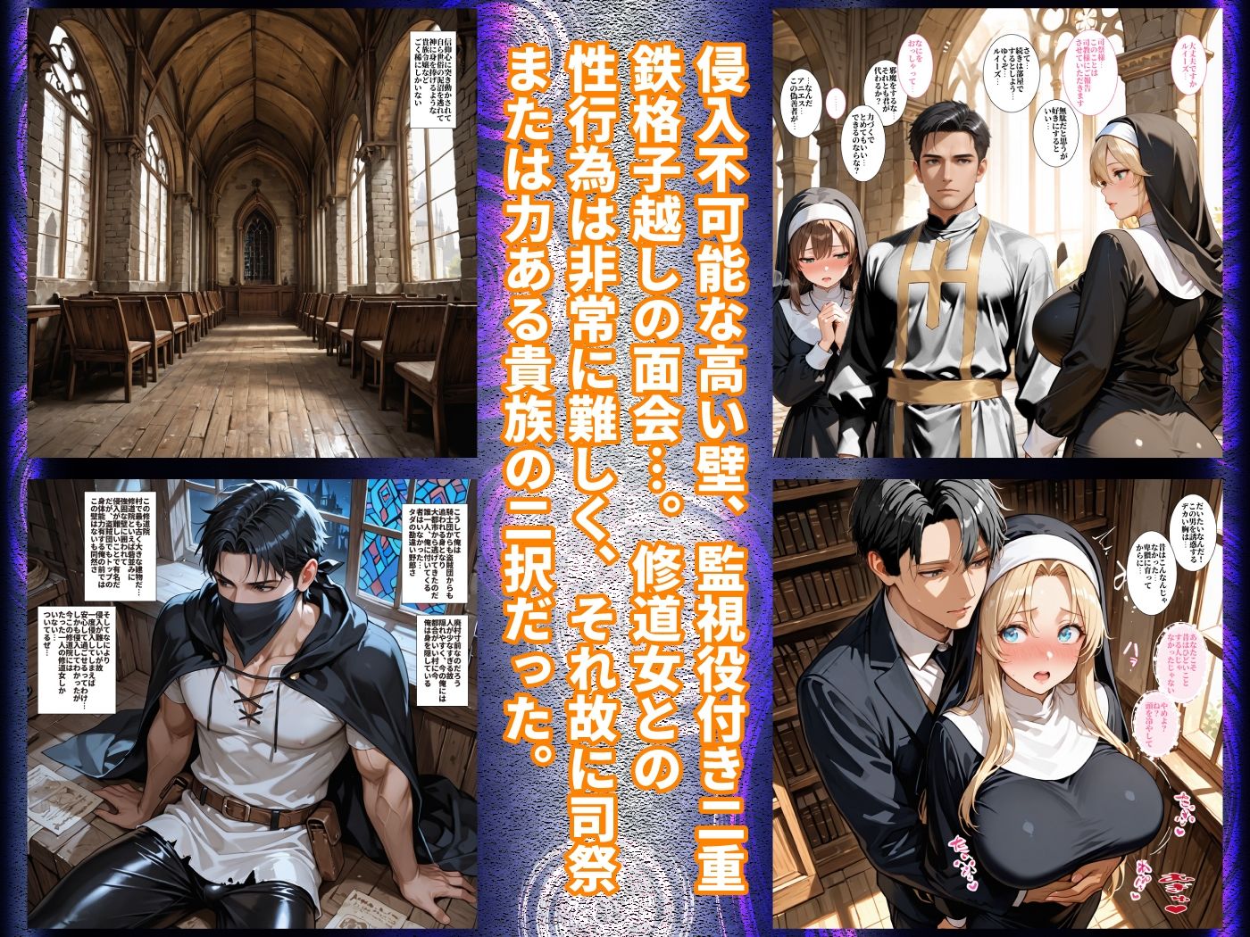 修道女・禁欲の壁の代償〜侯爵令嬢・妾の娘・伯爵令嬢の禁欲の果て、初快楽に抗えず、神への誓い崩れ堕ちゆく〜 サンプル6ページ目