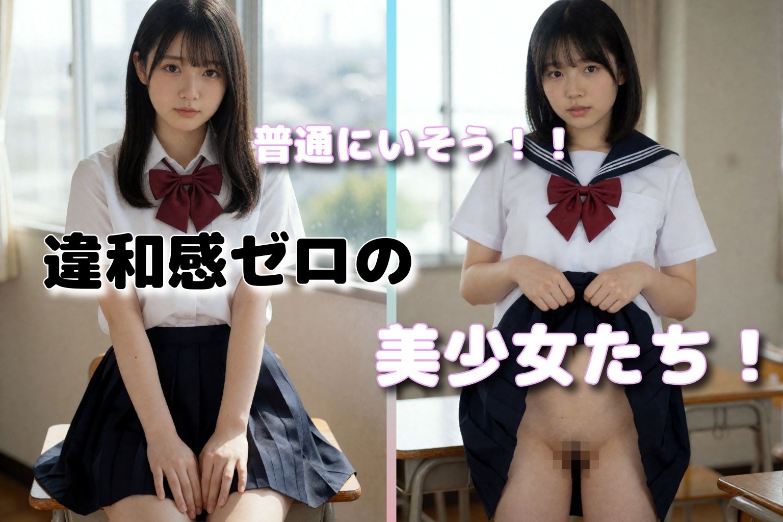 制服美少女  日常に潜む！女の子 サンプル2ページ目