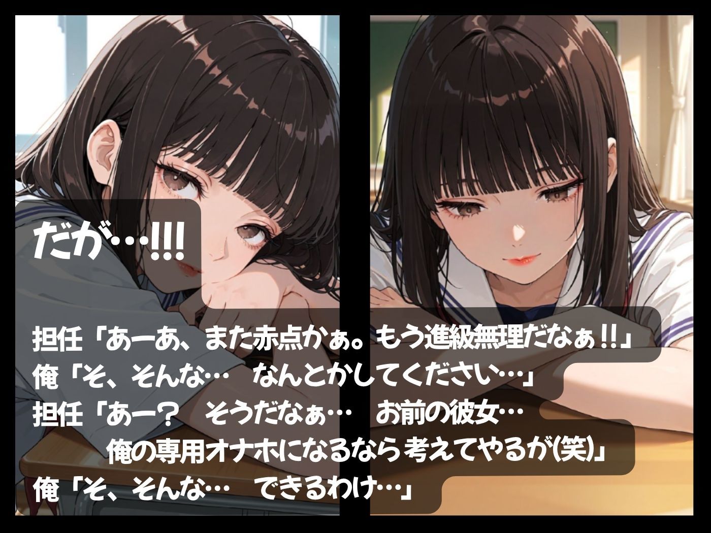 箱入りセレブな俺の彼女が担任教師のオナホになった件 サンプル4ページ目