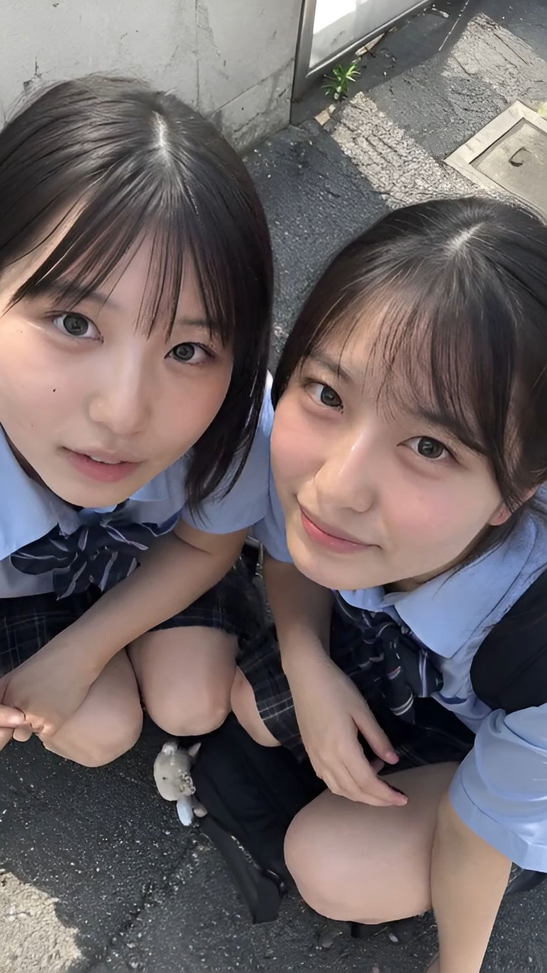 素人顔射！ vol.2 制服女子編 AI素人娘の顔面に特濃ザーメンぶっかけ放題 サンプル3ページ目