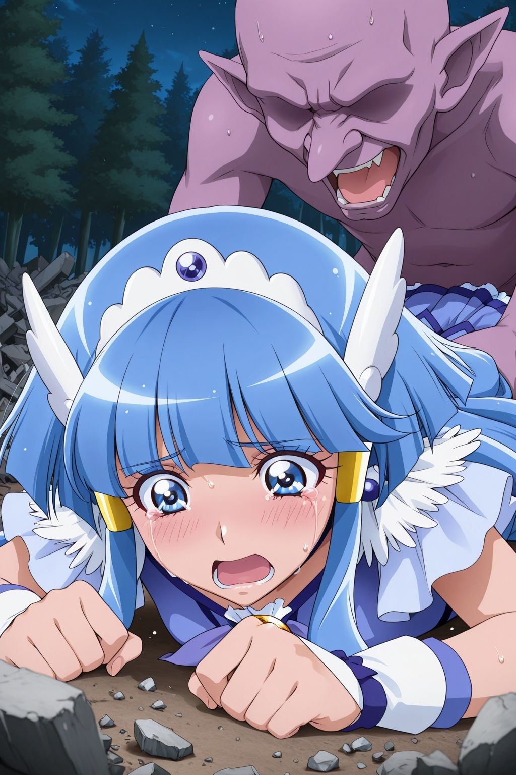 淫魔vsプ○キュア〜キュ○ビューティの敗北〜 サンプル5ページ目