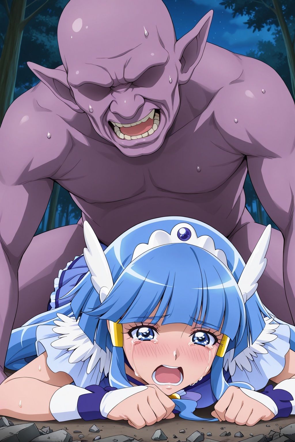 淫魔vsプ○キュア〜キュ○ビューティの敗北〜 サンプル6ページ目