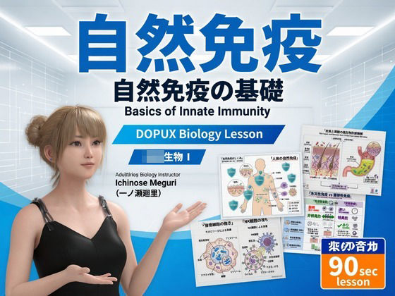 【▲20】パンチラガチャ★一ノ瀬廻里 大学に進学し強豪予備校『DOPUX（ドピュックス』で生物I，IIを教える名物講師に！（Vol.063:自然免疫）