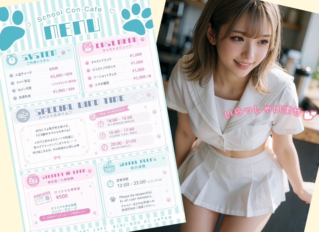 コンカフェの女の子 サンプル1ページ目