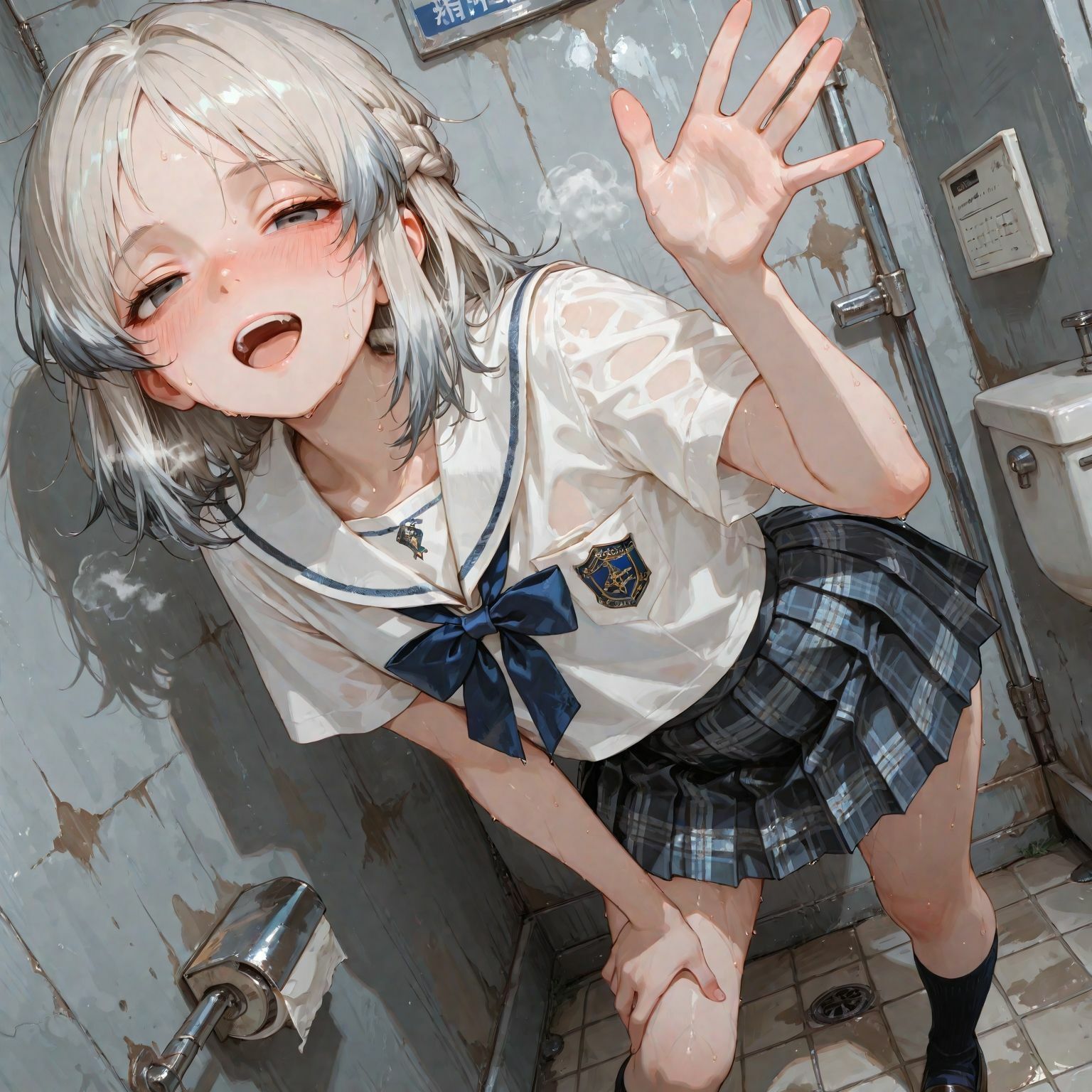 制服JKとトイレでなかよし3 サンプル1ページ目
