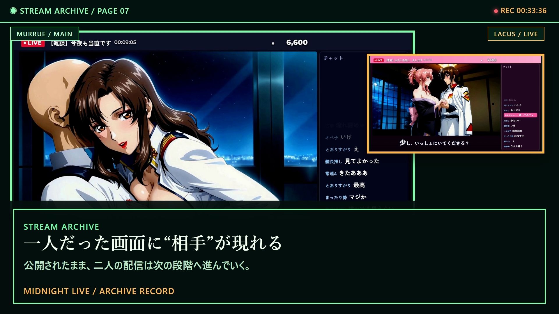 深夜LIVE おやすみ前の歌配信×当直中です【4K60FPS】 サンプル7ページ目