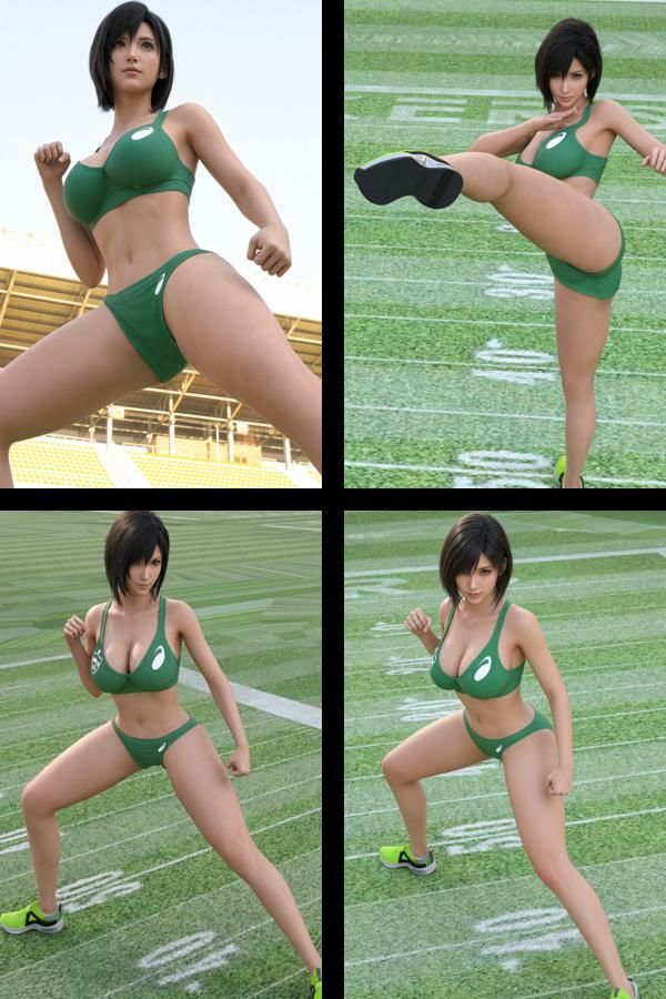 才色兼備の万能女性格闘家 霧島 愛唯の陸上競技ユニフォームモデル風写真集The Real_06 サンプル1ページ目