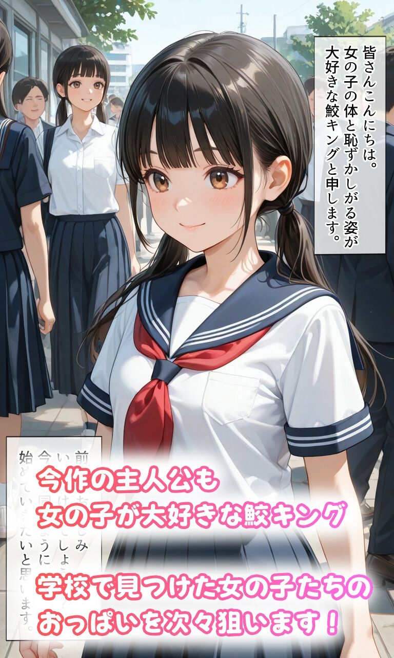 おっぱいを晒される女の子たち  学生編 サンプル1ページ目