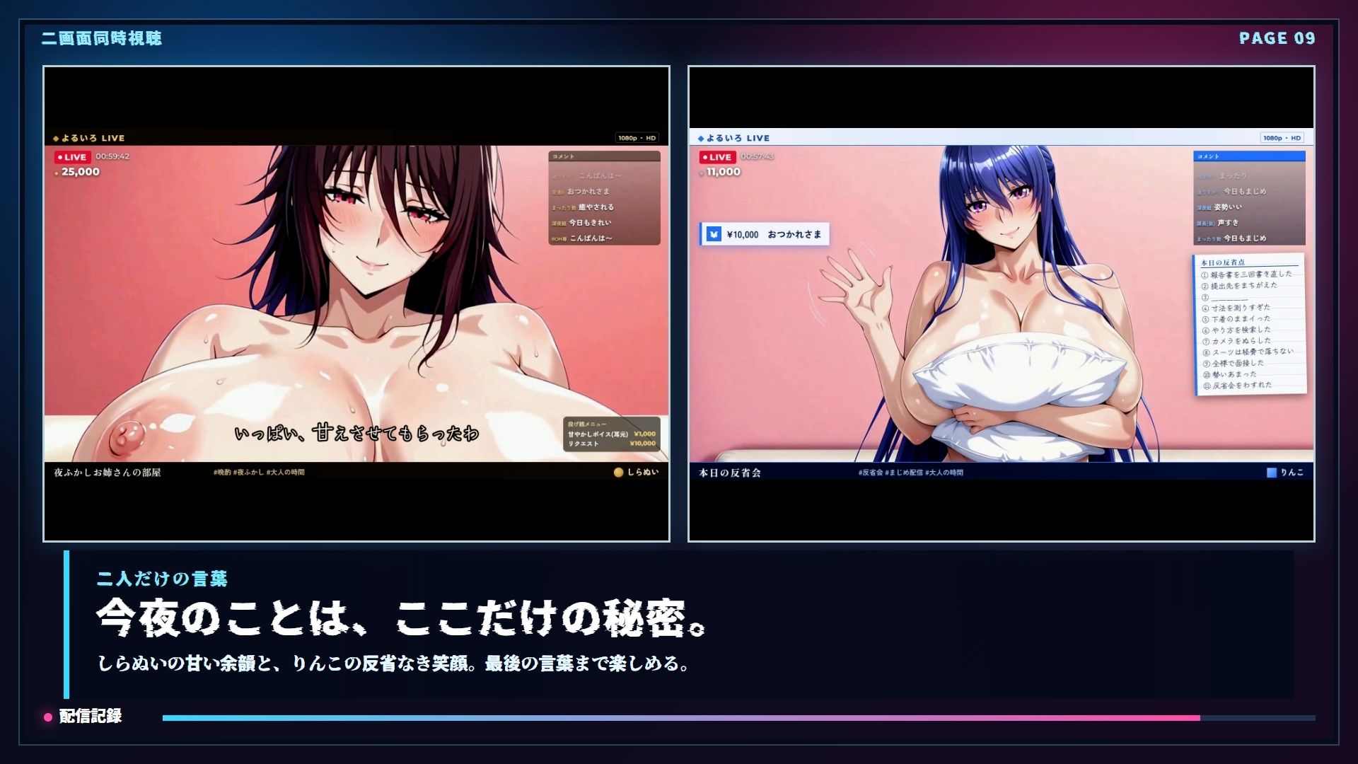 【4K60FPS】ムラムラ慰め 潮吹きピュッピュッ生配信 RINKO＆SHIRANUI サンプル9ページ目