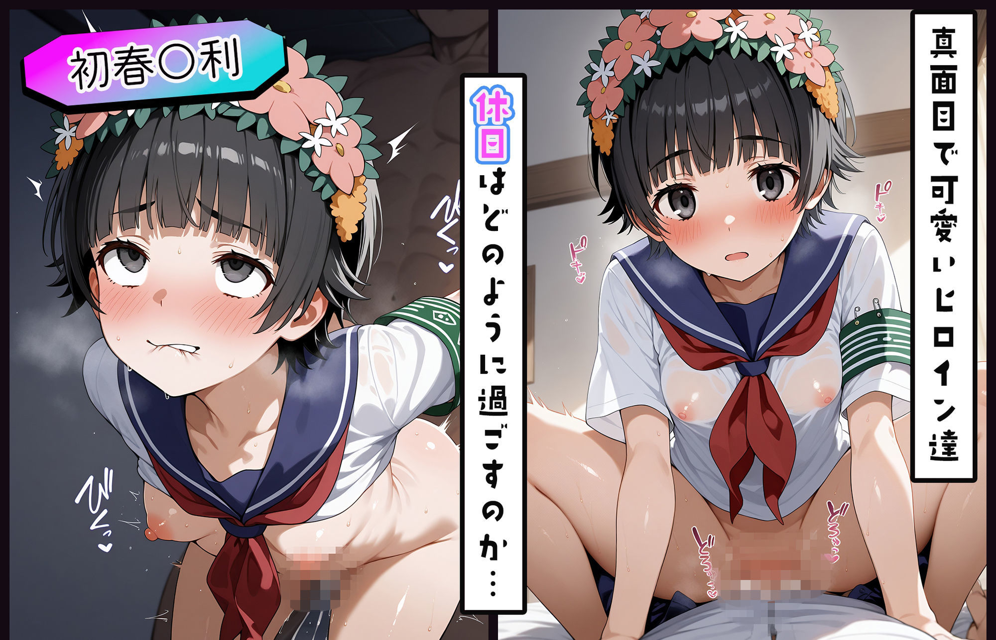 〈セリフ付き〉ヒロイン彼女の性活日記  とある科学の超電〇砲2編 サンプル2ページ目