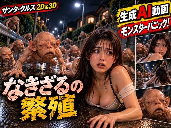 【生成AI動画】『なきざるの繫殖』エロティック・ホラーシリーズ2