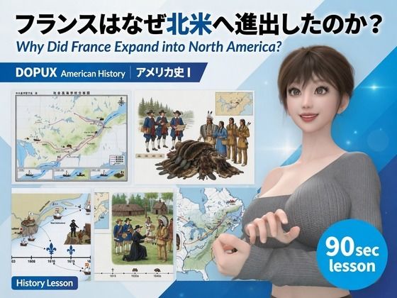 パンチラガチャ★西陣郁奈（にしじんかな）強豪予備校『DOPUX（ドピュックス）』で大学受験生向け講座（世界史）を教える名物講師！（Vol.021:フランスはなぜ北米へ進出したのか？）