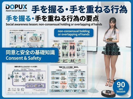 【△20】パンチラガチャ★二階堂 沙耶 大学に進学し強豪予備校『DOPUX（ドピュックス）』で社会人向け講座（性犯罪）を教える名物講師に！（Season 2 Vol.006:手を握る・手を重ねる行為）