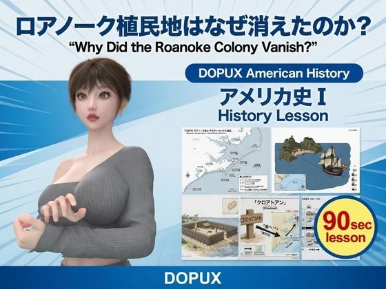 パンチラガチャ★西陣郁奈（にしじんかな）強豪予備校『DOPUX（ドピュックス）』で大学受験生向け講座（世界史）を教える名物講師！（Vol.024:ロアノーク植民地はなぜ消えたのか？）