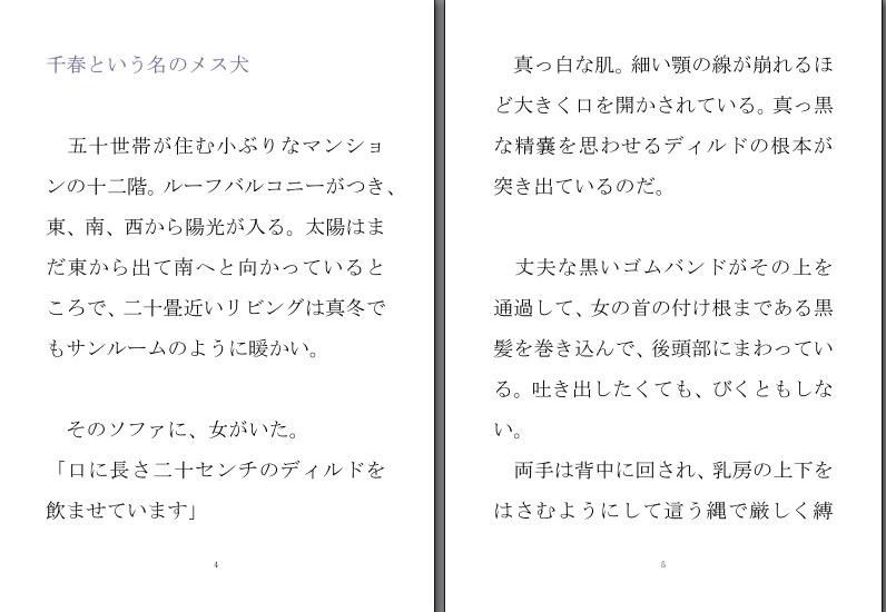 小説『十二階』第一部 サンプル2ページ目