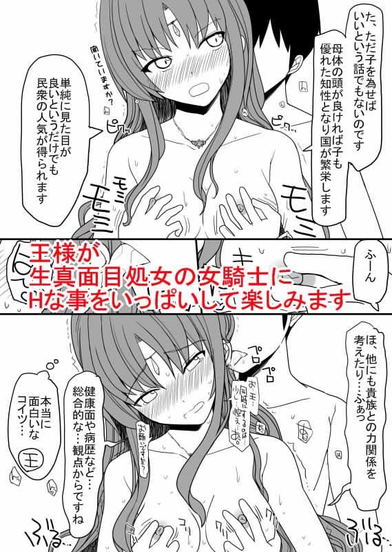 頭の固い女騎士をチ○ポの力でトロトロにする話 サンプル1ページ目