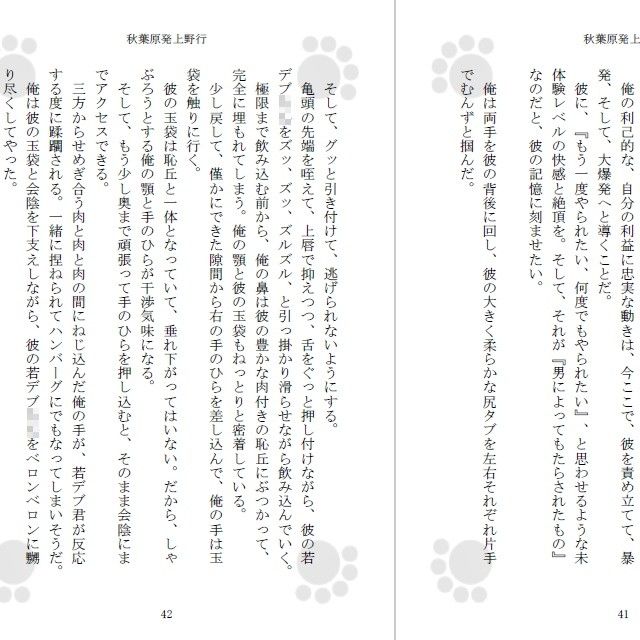 秋葉原発上野行 サンプル2ページ目