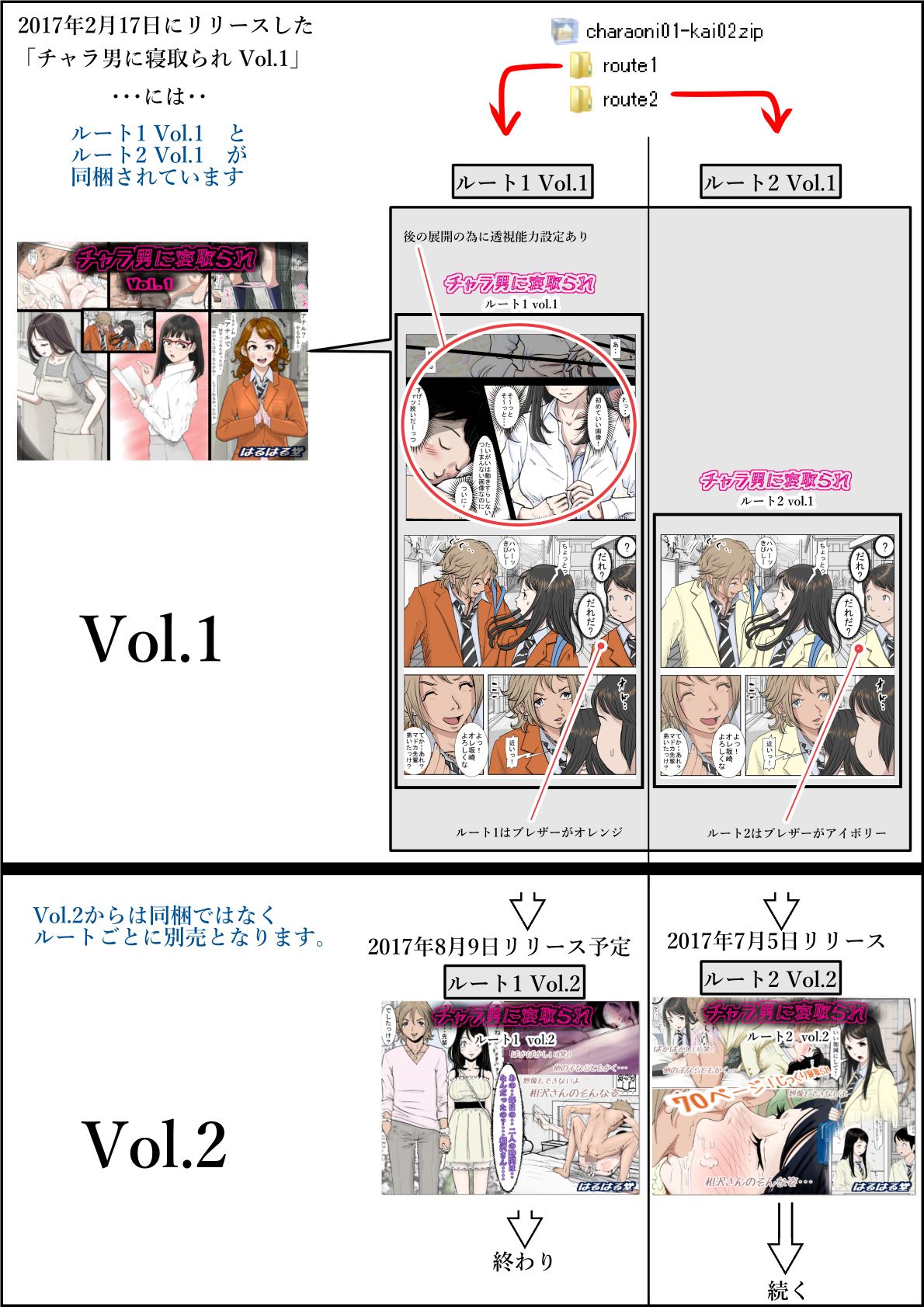 チャラ男に寝取られ ルート1 Vol.2 サンプル4ページ目
