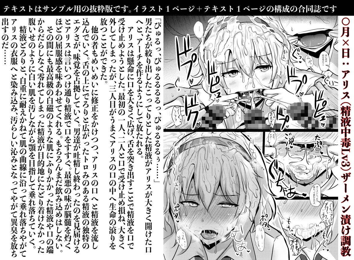 幻想調教売春合同 肉便器に堕ちる幻想郷の牝贄たち サンプル4ページ目