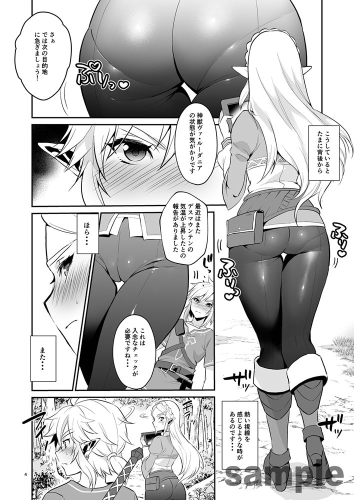 ハイラル繁栄のためのかつどう！ サンプル1ページ目