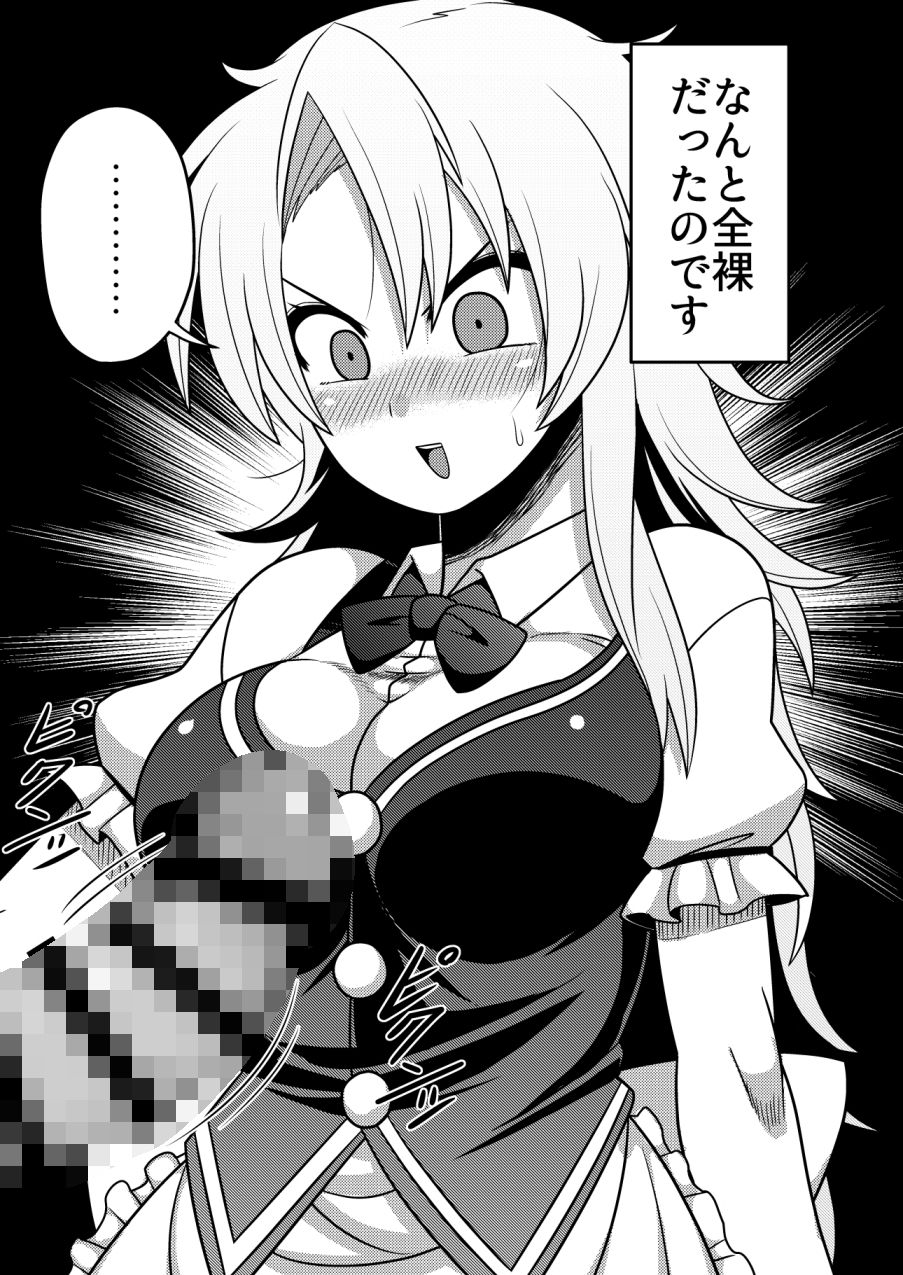 幻想入りして魔理沙邸に着いたは良いが全裸だった。 サンプル1ページ目
