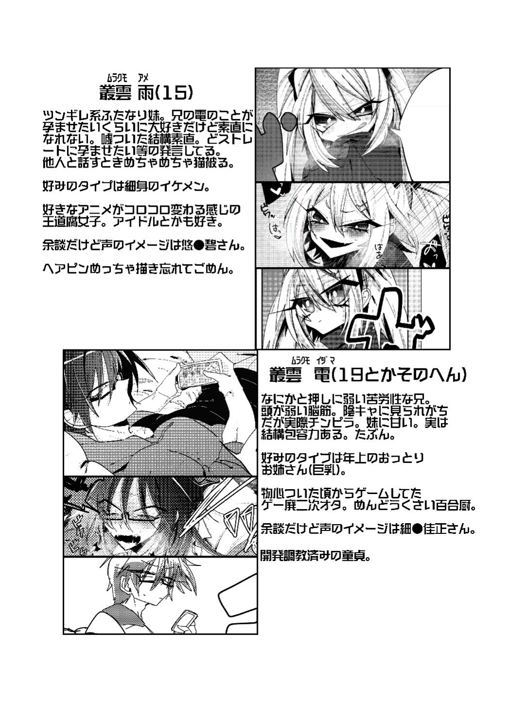 ふたなりの妹に女装させられたり雄っぱい責められたり種付けされたりする逆アナルエロ本 サンプル2ページ目