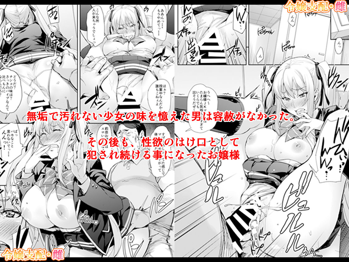 「令嬢支配 ＋ 令嬢支配・雌」セット サンプル3ページ目