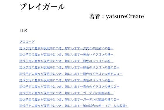 【ノベル】プレイガール