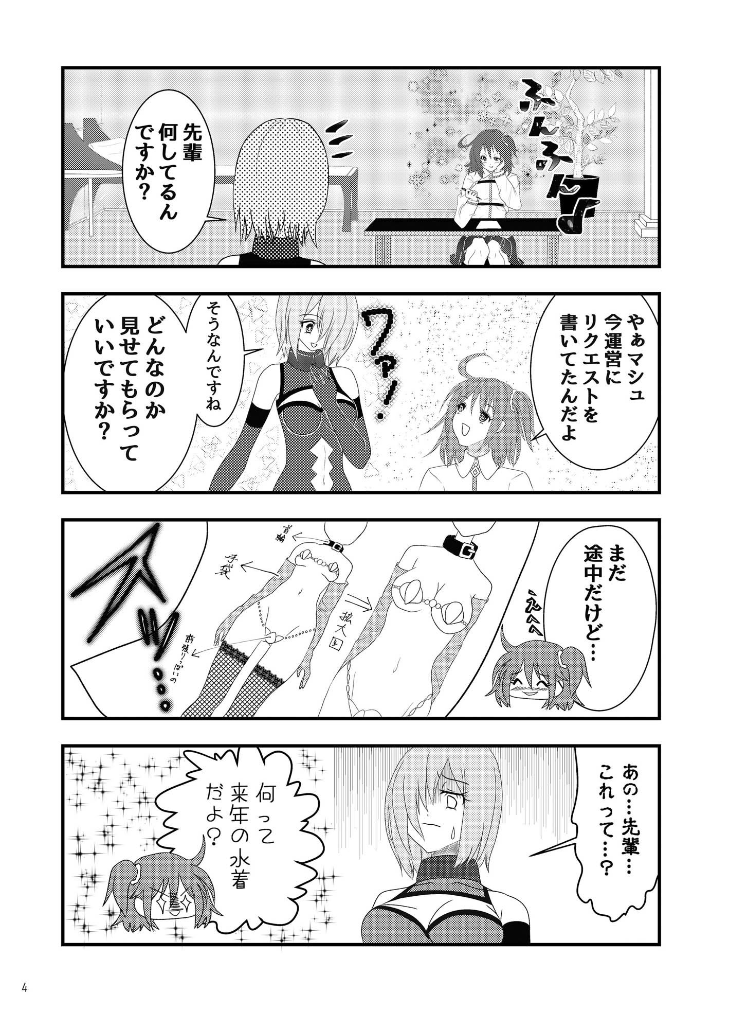 ぐだ子が●●して●●する本 サンプル2ページ目