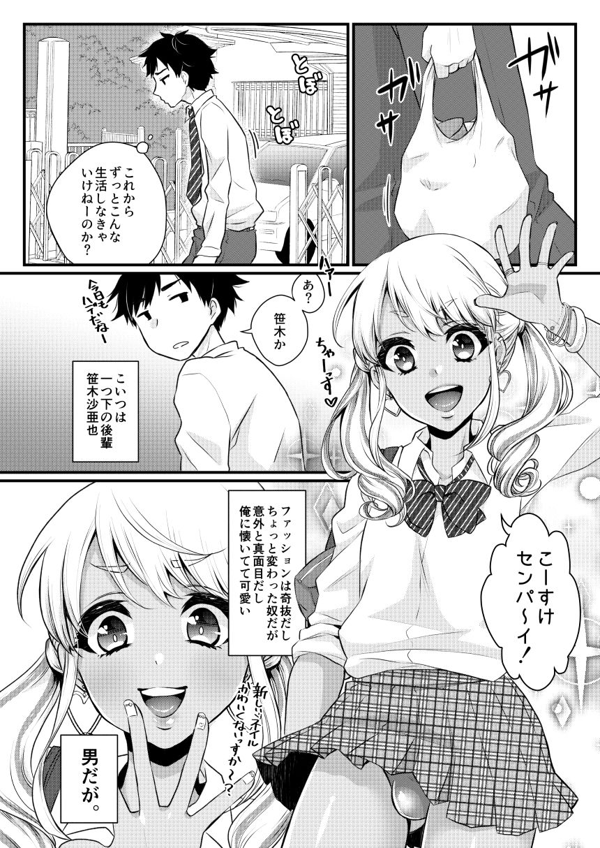 黒ギャル男の娘ママ総集編っす！ サンプル2ページ目