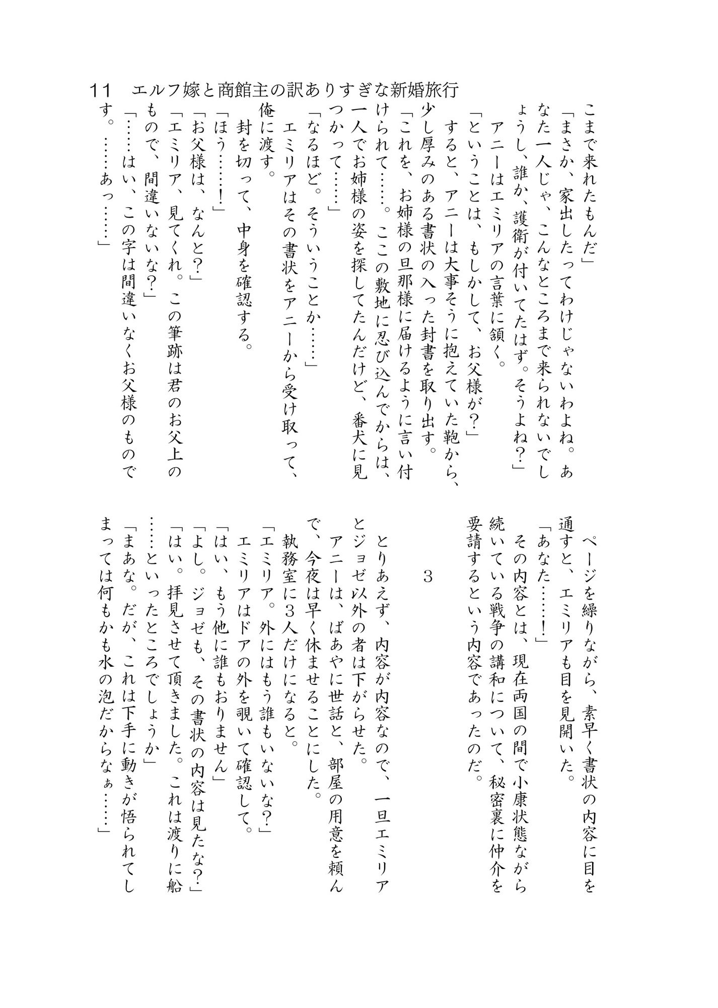 エルフ嫁と商館主の訳ありすぎな新婚旅行 サンプル5ページ目