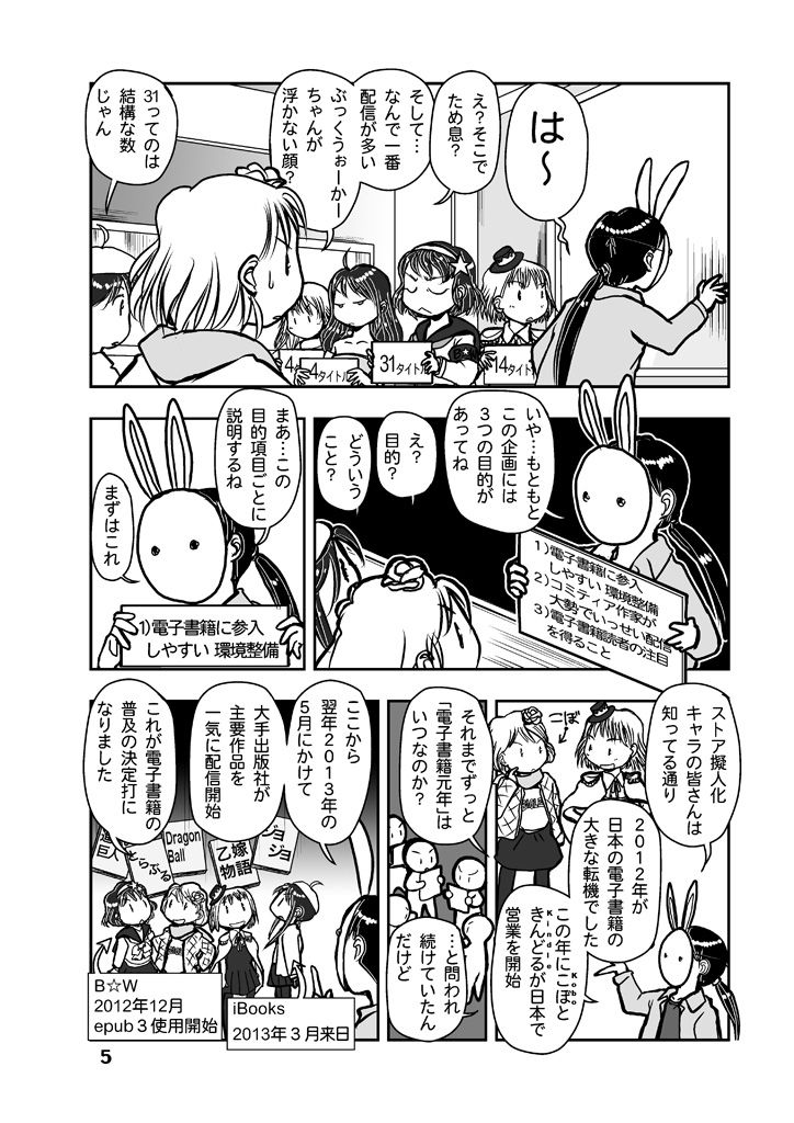 創作同人電子書籍のススメ COMITIA117紙＆電子同時発行企画顛末記 サンプル4ページ目