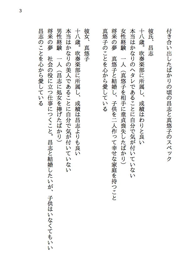 あの日告白した君が寝取られ妻になって80人もの男に股を開くなんて考えもしなかった-寝取られ夫婦の回想録 サンプル1ページ目