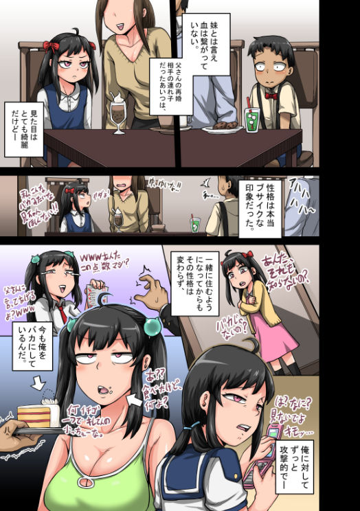 ムカつく妹はちゃんと叱らなくちゃ！！ サンプル1ページ目