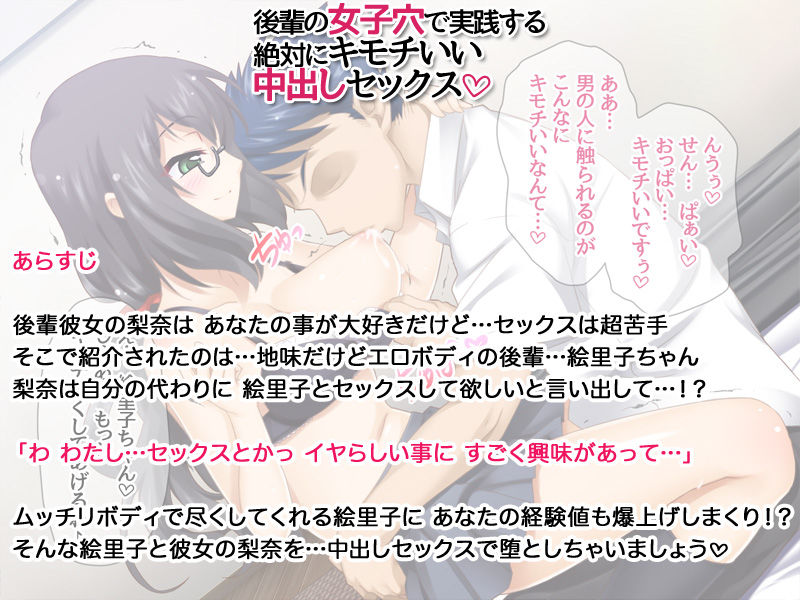 後輩の女子穴で実践する絶対にキモチいい中出しセックス サンプル3ページ目