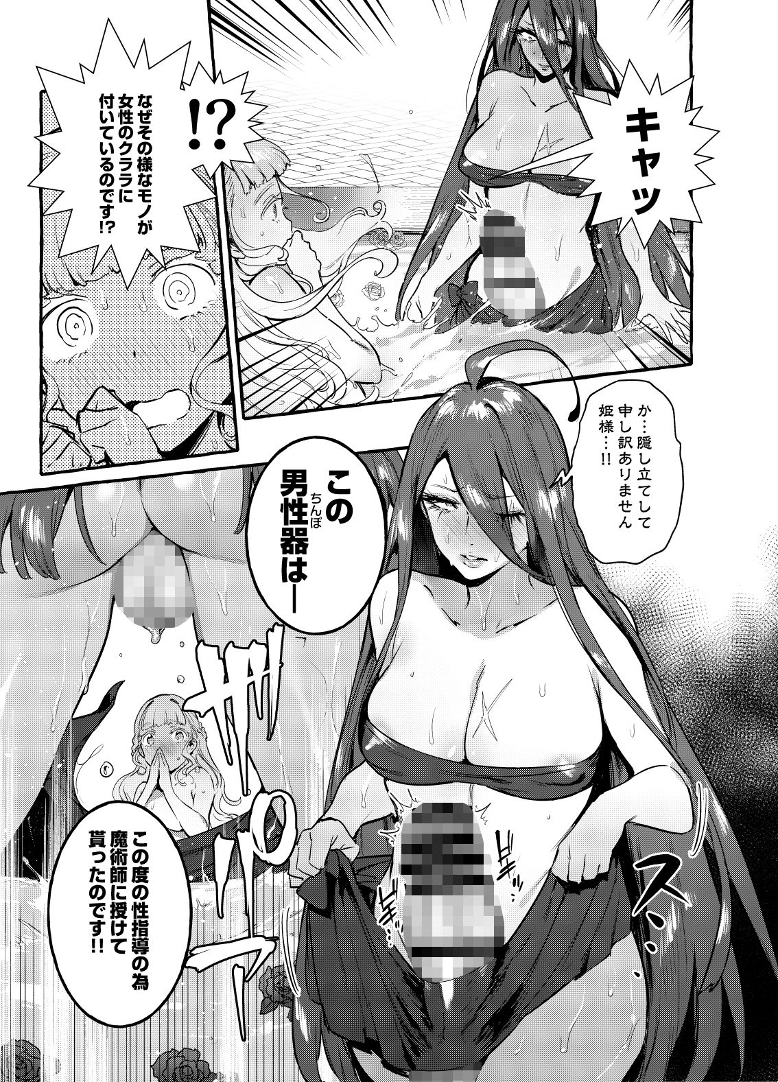 おちんぽ女騎士と処女姫 サンプル6ページ目