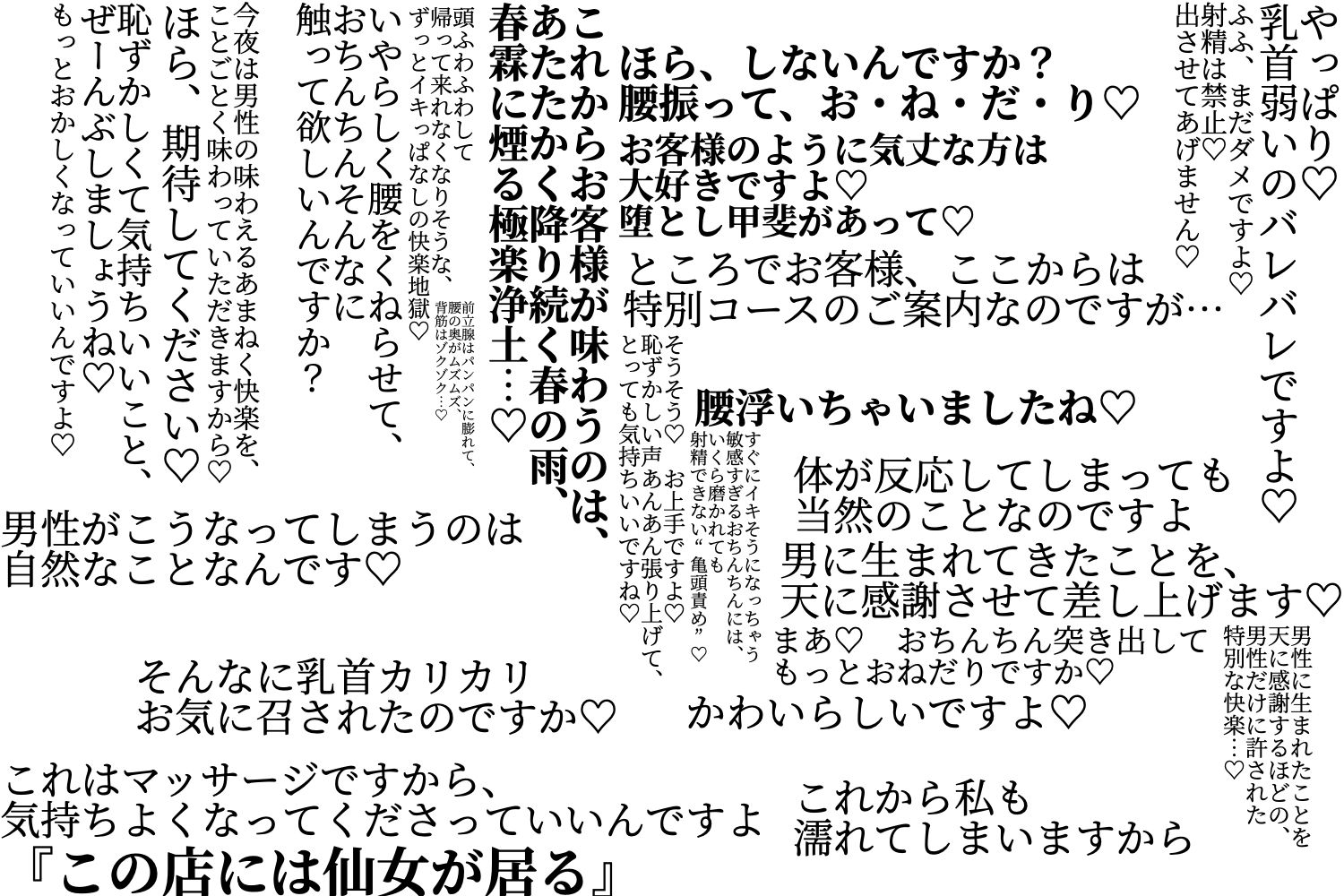 仙女の居る店〜あやしい仙女のお姉さんの焦らされ昇天挿入エステで邪教入信しちゃう話〜 サンプル3ページ目